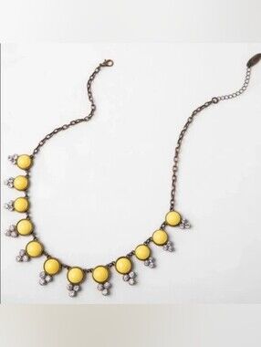Plunder Statement Necklace with Yellow Stones